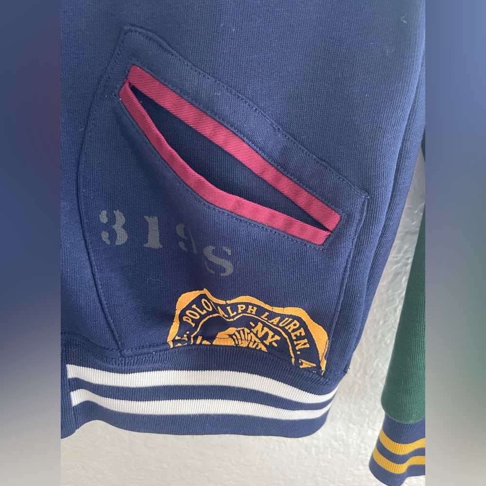 Polo Ralph Lauren Patchwork Baseball Jacket with … - image 10